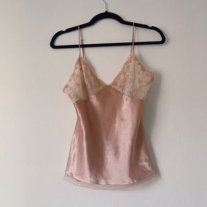 Vera Wang Satin and Lace Camisole